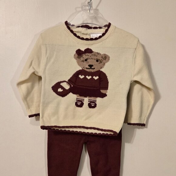 Rock-a-bye baby 2 pc bear knit set 0-3m and 6-9m Viral - Picture 3 of 6